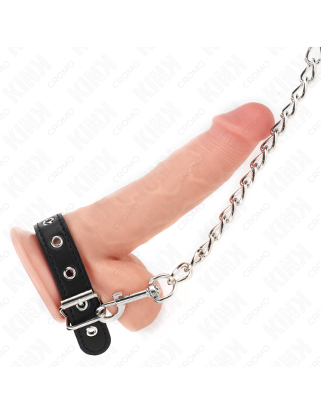 KINK - ODINIS PENIO ŽIEDAS SU DIRŽELIU 21,5 X 2 CM IR METALINE GRANDINE 60 CM
