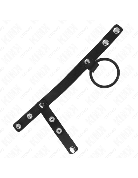 KINK - SILIKONINIS VARPOS ŽIEDAS 3,8 CM SU KAMUOLIUKO PERTRAUKA IR ODINE DIRŽELĖ 22 X 1,5 CM