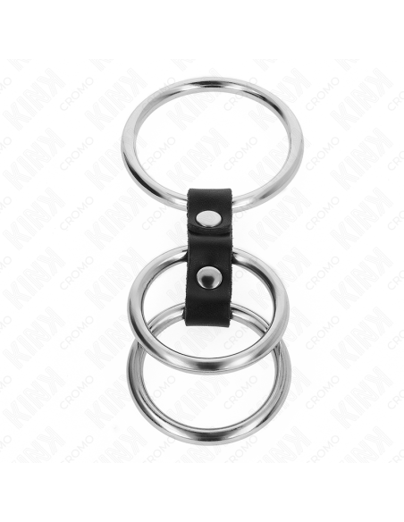 KINK - TRIGUBAS METALINIS VARPOS ŽIEDAS 3,7–5 CM, SUJUNGTAS ODA