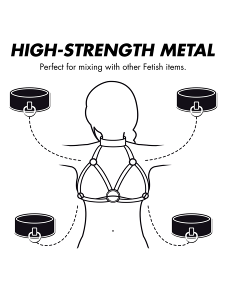 FETISH SUBMISSIVE BONDAGE - ADJUSTABLE CHEST HARNESS