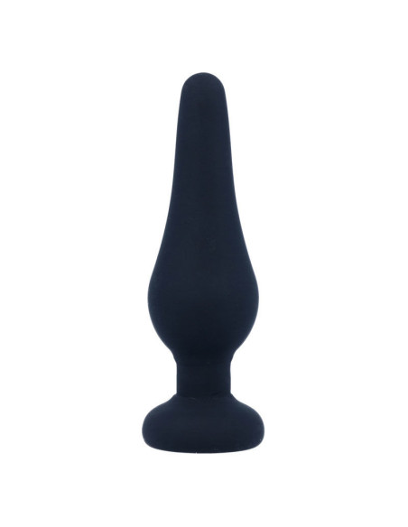 INTENSE - Analinis kaištis PIPO S juodo silikono 9,8 cm
