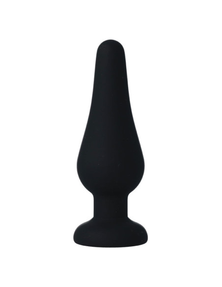 INTENSE - ANAL PLUG PIPO M BLACK SILICONE 11 CM