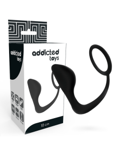 ADDICTED TOYS - ANAL PLUG WITH BLACK PENIS RING 2