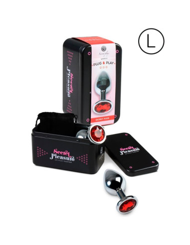 SECRETPLAY - ANAL PLUG SIZE L RED