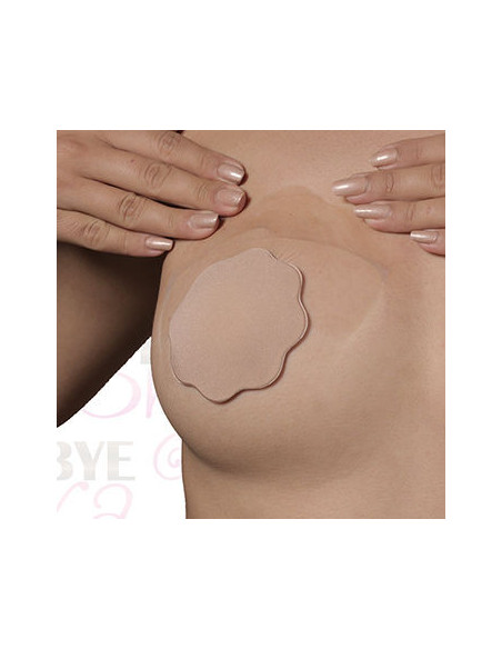 BYE-BRA - BREASTS ENHANCER NIPPLE COVERS SILK CUP D-F