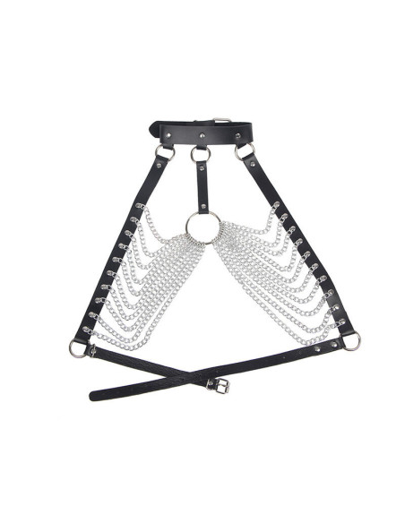 SUBBLIME - CHEST HARNESS WITH BIG RING CHAINS ONE SIZE