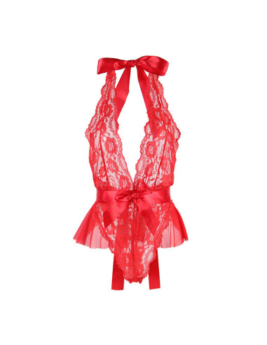 SUBBLIME - 953980 SEXY BODY WITH RUFFLES BELT RED L-XL