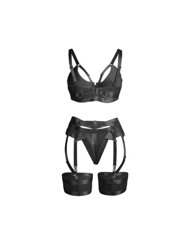 SUBBLIME - 955236 JUODA PRIVALUMŲ LIEMENĖLĖ SU PRAEIŠTINĖLĖMIS S-M