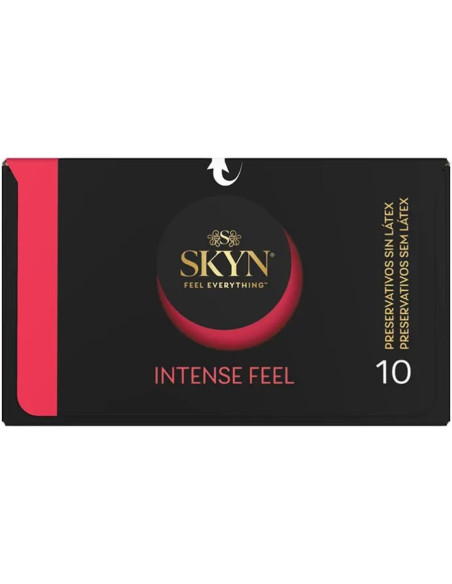 SKYN - INTENSE FEEL TEXTURED CONDOM WITH WAVY DESIGN 10 UNITS