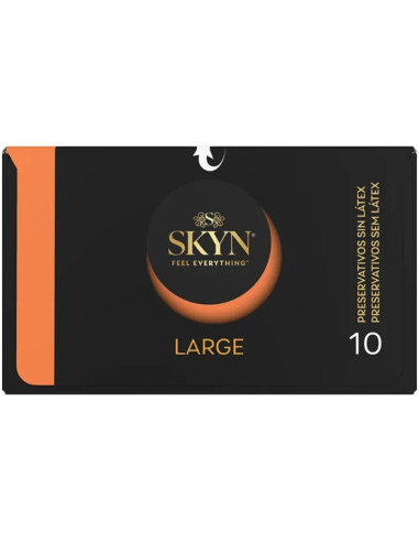SKYN - DIDELI PAPILDOMO REGULIAVIMO PREZERVATYVAI, 10 VIENETŲ