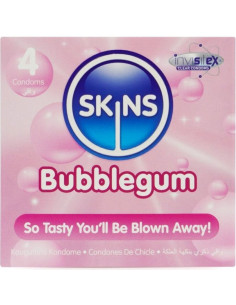 SKINS - BUBBLEGUM PREMIUM CONDOMS PACK 4