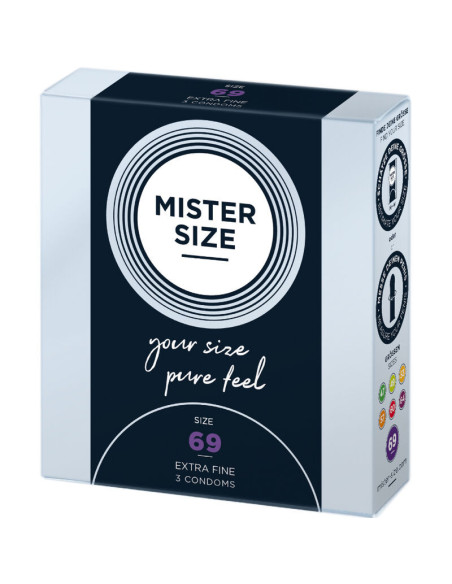 MISTER SIZE - CONDOMS SIZE XXXL 69 MM (3 UNITS)