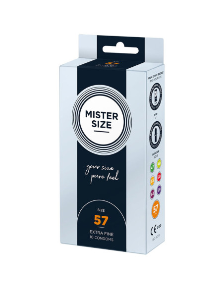 MISTER SIZE - PREZERVATYVŲ DYDIS L 57 MM (10 VIENETŲ)