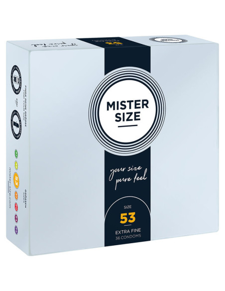 MISTER SIZE - PREZERVATYVŲ DYDIS M 53 MM (36 VIENETAI)