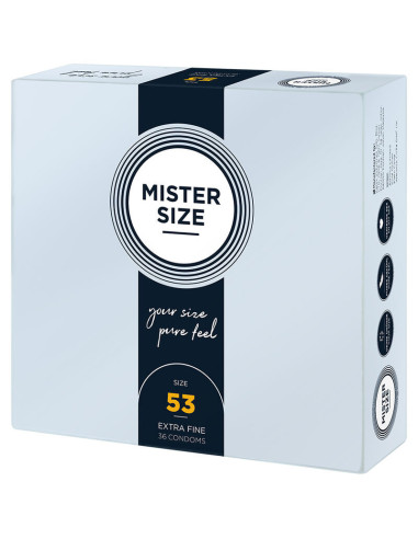 MISTER SIZE - CONDOM SIZE M 53 MM (36 UNITS)