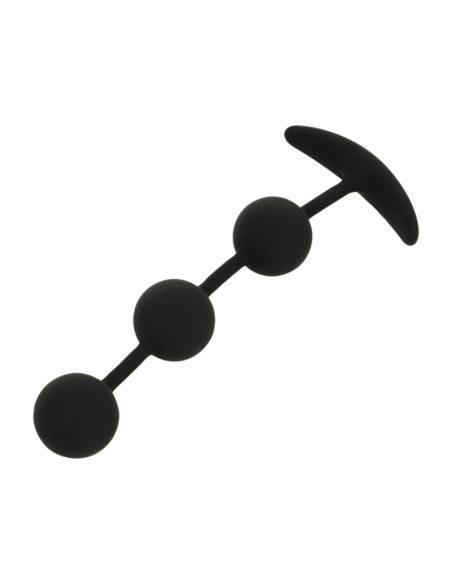 BLACKandSILVER - HARRY ANAL ROSARY 3 SILICONE SPHERES 14 CM