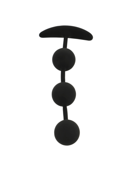 BLACKandSILVER - HARRY ANAL ROSARY 3 SILICONE SPHERES 14 CM