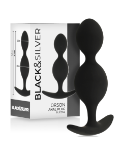 BLACKandSILVER - ORSON PLUG SILICONE 2 ANAL WAVES 9 CM 2