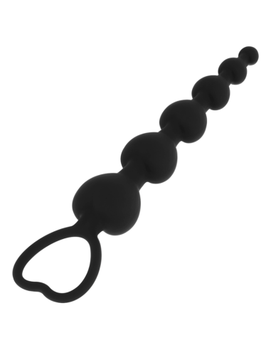 BLACKandSILVER - MILA ANAL CHAIN OF HEARTS 18 CM