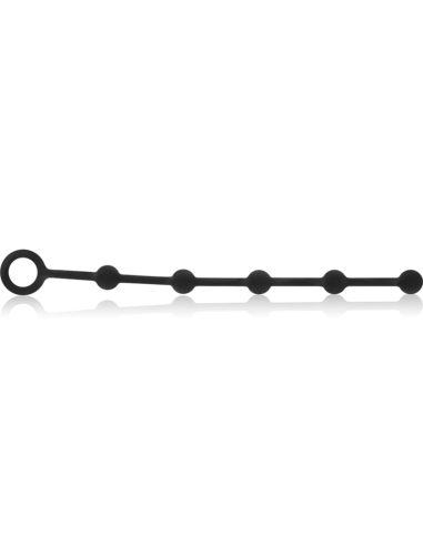 BLACKandSILVER - KORG ANAL ROSARY SILICONE INITIATION 21 CM
