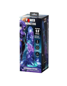 POWER MONSTERS - DUSKWALKER SENTINEL TRICOLOR INFLATABLE FANTASY SILICONE DILDO 23 CM Ø 5 CM 2