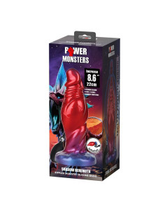 POWER MONSTERS - SHADOW BEHEMOTH BICOLOR INFLATABLE FANTASY SILICONE DILDO 22 CM Ø 5 CM 2