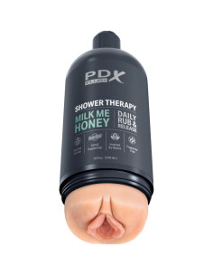 PDX PLUS - STROKER MASTURBATORIUS, DISKRETIŠKO DIZAINO MILK ME HONEY ŠAMPŪNO BUTELIS