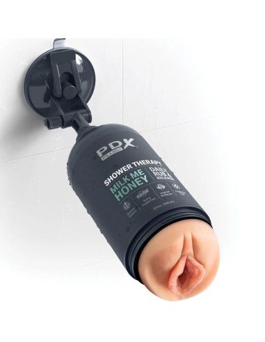 PDX PLUS - STROKER MASTURBATORIUS, DISKRETIŠKO DIZAINO MILK ME HONEY ŠAMPŪNO BUTELIS