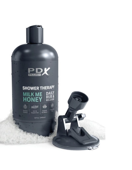 PDX PLUS - STROKER MASTURBATORIUS, DISKRETIŠKO DIZAINO MILK ME HONEY ŠAMPŪNO BUTELIS