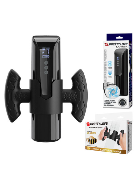 PRETTY LOVE - LARISSA SUCTION MASTURBATOR WITH VIBRATION SUPPORT