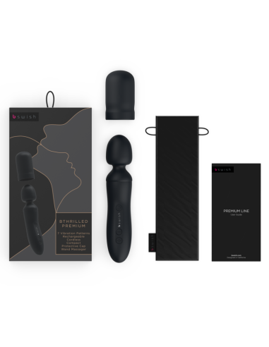 B SWISH - BTHRILLED VIBRATORIUS LAZDELĖS FORMULĖ, PREMIUM BLACK
