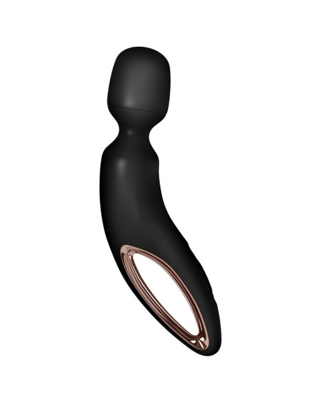 SATISFYER – vibruojantis masažuoklis „WAND ERLAND“, juodas