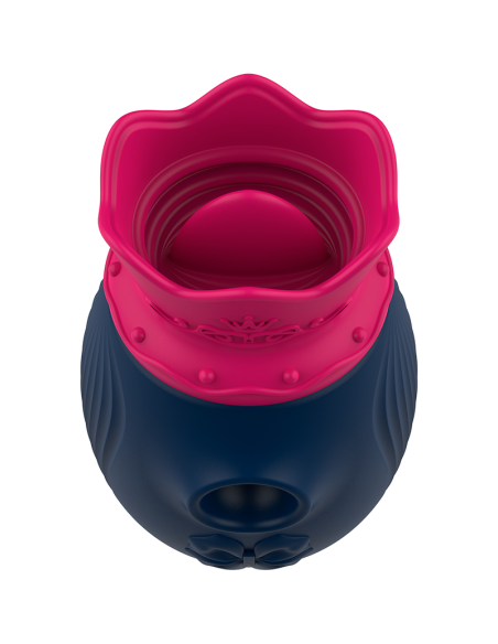 INTENSE - CLITORIS STIMULATOR 10 SUCTION AND LICKING MODES - BLUE