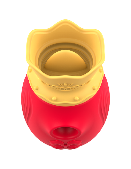 INTENSE - CLITORIS STIMULATOR 10 SUCTION AND LICKING MODES - RED