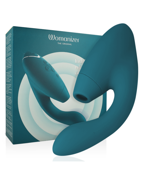 WOMANIZER - DUO 2 STIMULIACIJOS PRIEMONĖ, MĖLYNA, BENZININĖ