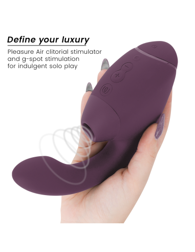 WOMANIZER - DUO NEXT DUAL CLITORAL and G-SPOT STIMULATOR DARK PURPLE