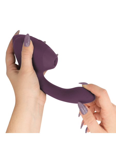 WOMANIZER - DUO NEXT DUAL CLITORAL and G-SPOT STIMULATOR DARK PURPLE