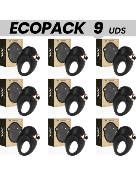 ECOPACK 9 UNITS - WOMANVIBE THOR SILICONE VIBRATING RING