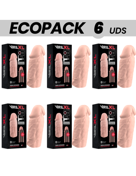 ECOPACK 6 UNITS - VIRILXL LIQUID SILICONE V3 NATURAL PENIS EXTENSION