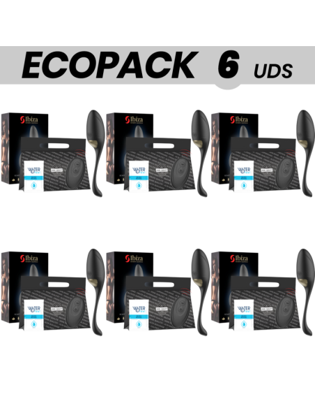 ECOPACK 6 VIENETAI - IBIZA NUOTOLINIO VALDYMO KIAUŠINIŲ VIBRATORIUS