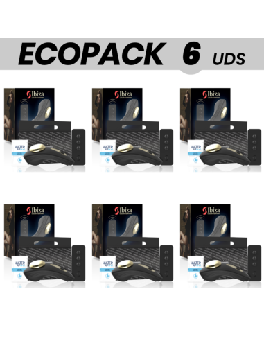 ECOPACK 6 UNITS - IBIZA SILICONE PANTIE VIBRATOR REMOTE CONTROL