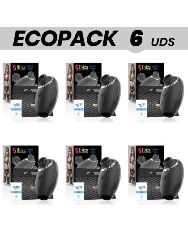 ECOPACK 6 UNITS - IBIZA 3 IN 1 SUCKING, LICKING and PULSING VIBE