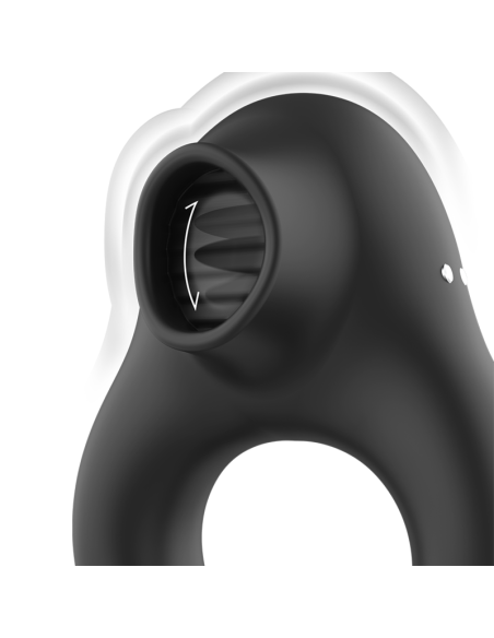 ARMONY - SILICONE VIBRATOR RING 3 MOTORS RECHARGEABLE BLACK - GOLD