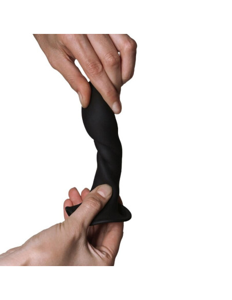 ADRIEN LASTIC - HITSENS 5 silikoninis dildo juodas