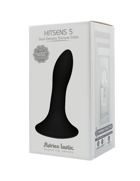 ADRIEN LASTIC - HITSENS 5 silikoninis dildo juodas