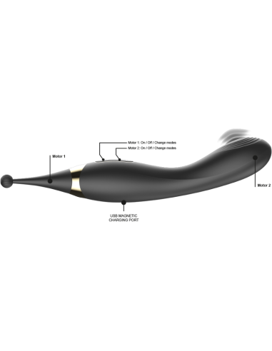 IBIZA - INTERCHANGEABLE CLITORAL STIMULATOR AND PULSATION G SPOT VIBRATOR