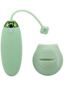 ARMONY - KITTY FUN KIAUŠINIO VIBRATORIUS SU NUOTOLINIO VALDYMO VALDYMU, 10 VIBRAVIMŲ, ŽALIAS 2