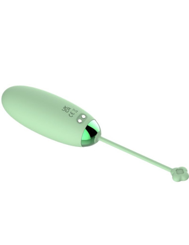 ARMONY - KITTY FUN KIAUŠINIO VIBRATORIUS SU NUOTOLINIO VALDYMO VALDYMU, 10 VIBRAVIMŲ, ŽALIAS