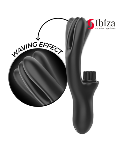 IBIZA - HI-TECH RABITT ŠEPETĖLIO DAUGIALĄSČIO KLITORIALINIS IR DVIGUBŲ BANGŲ VIBRATORIUS