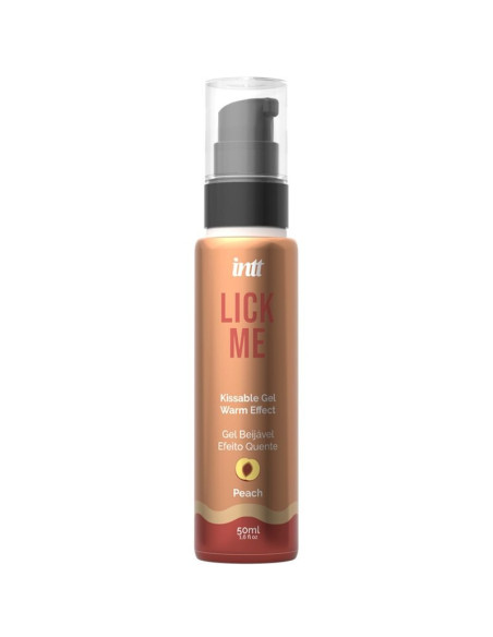 INTT - LICK ME PEACH VALGOMAS GELIS SU ŠILDYMO EFEKTU